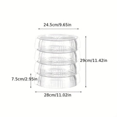 Transparent Food Cover for Kitchen Insulation - Household Storage Accessories