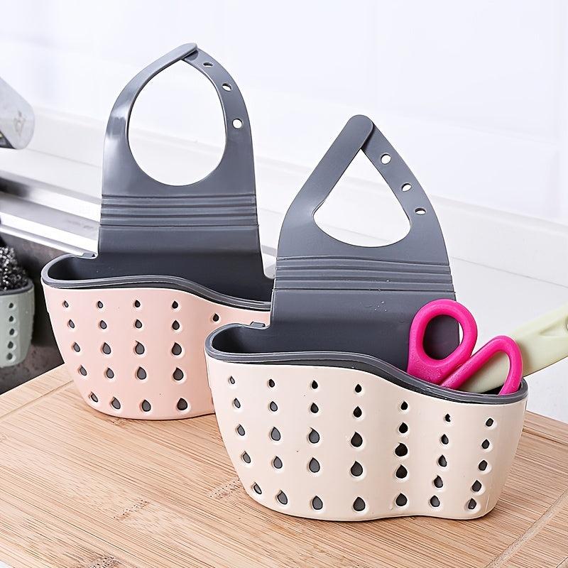 Adjustable Shoulder Strap Sink Sponge Holder Storage Box
