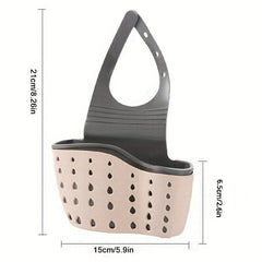 Adjustable Shoulder Strap Sink Sponge Holder Storage Box
