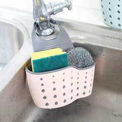 Adjustable Shoulder Strap Sink Sponge Holder Storage Box