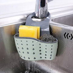 Adjustable Shoulder Strap Sink Sponge Holder Storage Box