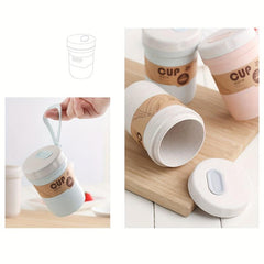 Breakfast Cup With Lid And Spoon Double Layer Oatmeal Cup Airtight Container