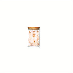 Glass Storage Jar Food Container Airtight Bamboo Lid Tea Coffee Sugar Candy
