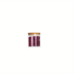 Glass Storage Jar Food Container Airtight Bamboo Lid Tea Coffee Sugar Candy