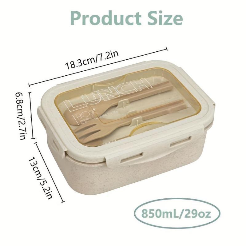 Leakproof 850mL Bento Box with Utensils - Back to School & Work Lunches