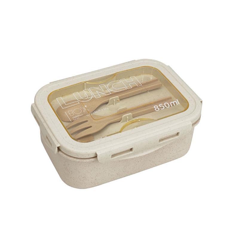 Leakproof 850mL Bento Box with Utensils - Back to School & Work Lunches