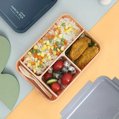 Leak-Proof Bento Box Lunch Box with 4 Compartments