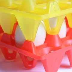 2PCS Plastic 30 Eggs Tray Egg Crates Stackable Egg Cart
