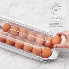Egg Storage Box Drawer Style Holder Refrigerator Fresh-keeping Tray