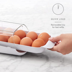 Egg Storage Box Drawer Style Holder Refrigerator Fresh-keeping Tray