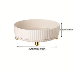 1pc Round Turntable Kitchen Storage Tray Non Slip Rotating Tableware And Seasoni