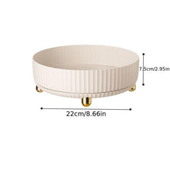 1pc Round Turntable Kitchen Storage Tray Non Slip Rotating Tableware And Seasoni