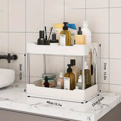 2 Tier Under Sink Storage Rack for Bathroom Household