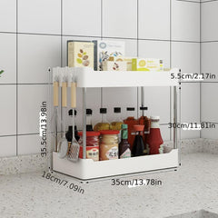 2 Tier Under Sink Storage Rack for Bathroom Household