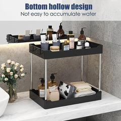 2 Tier Under Sink Storage Rack for Bathroom Household