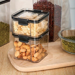 Square Food Storage Containers With Lids Airtight Jars