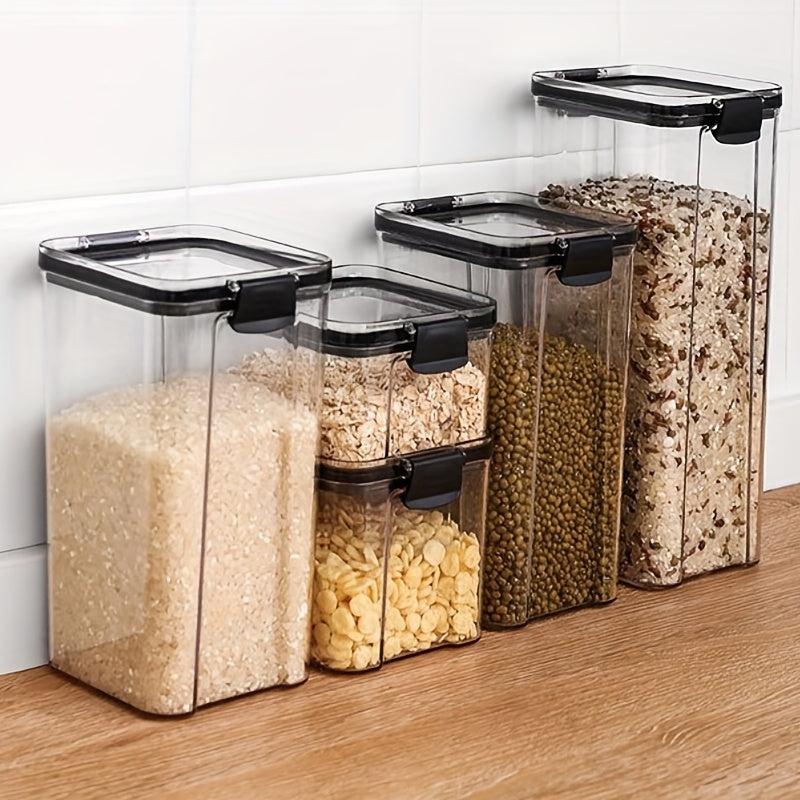Square Food Storage Containers With Lids Airtight Jars
