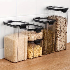 Square Food Storage Containers With Lids Airtight Jars