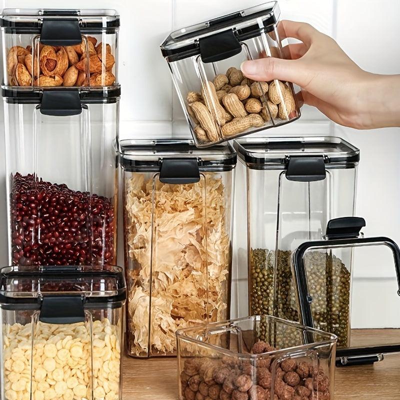 Square Food Storage Containers With Lids Airtight Jars