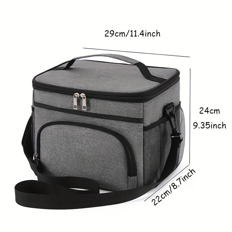 Insulated Aluminum Foil Lunch Bag Reusable Leakproof Cooler Beach Picnic Waterpr