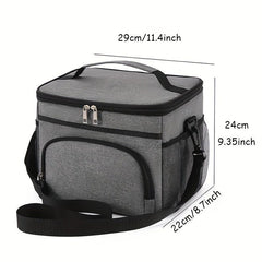 Insulated Aluminum Foil Lunch Bag Reusable Leakproof Cooler Beach Picnic Waterpr