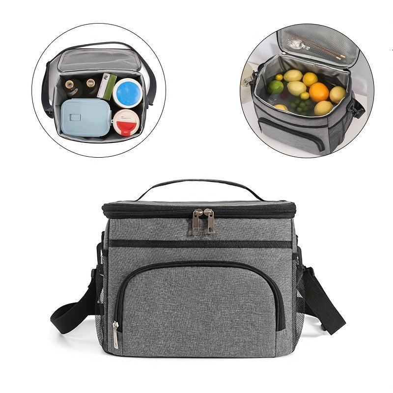 Insulated Aluminum Foil Lunch Bag Reusable Leakproof Cooler Beach Picnic Waterpr