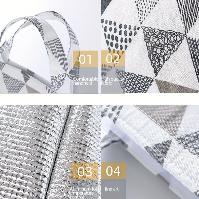 Stylish Bento Tote Bag Insulated Waterproof Lunch Bag
