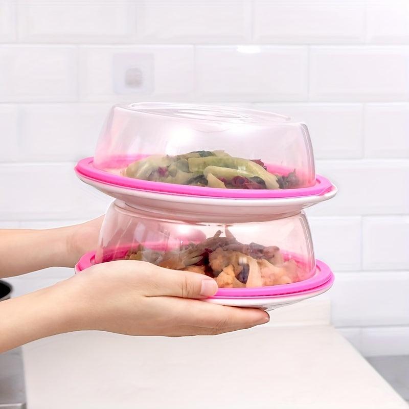 2pcs Veg Storage Lids Microwave Oven Heating Oilproof Cover