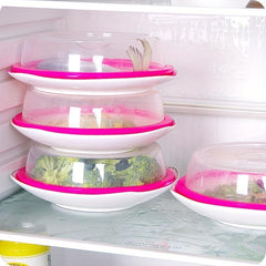 2pcs Veg Storage Lids Microwave Oven Heating Oilproof Cover