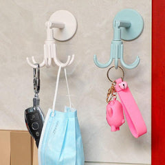 Rotating Punch Wall Shelf Pot Chopping Board Hook Rack