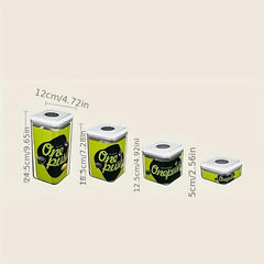 1pc Sealed Food Storage Container Transparent Food Jars For Cereal Rice Pasta