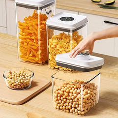 1pc Sealed Food Storage Container Transparent Food Jars For Cereal Rice Pasta