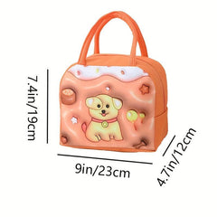 Animal Cartoon Insulated Lunch Bag - School & Work Essen
