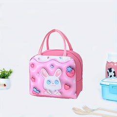 Animal Cartoon Insulated Lunch Bag - School & Work Essen