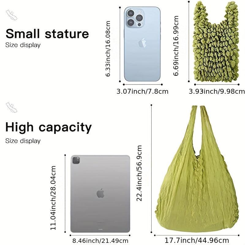 Reusable Stretch Bag Large Capacity Foldable Portable Grocery Everyday Use