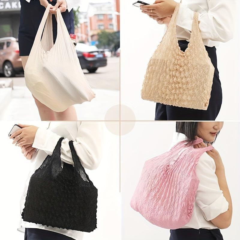 Reusable Stretch Bag Large Capacity Foldable Portable Grocery Everyday Use