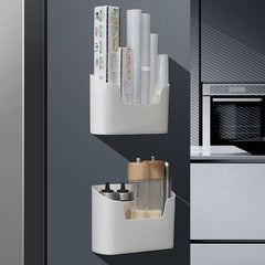 Wall Mounted Storage Rack for Refrigerator Toilet Bathroom Cabinet