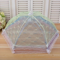 Large Lace Dining Table Food Cover Foldable Fly & Insect Proof Vegetable Umbrell