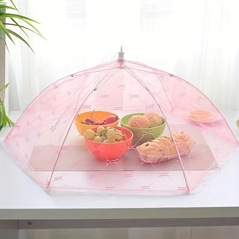 Large Lace Dining Table Food Cover Foldable Fly & Insect Proof Vegetable Umbrell