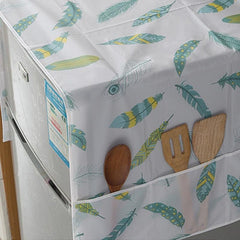 Refrigerator Dust Cover with Storage Bag - Household Storage Bag Dustproof Prote