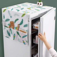 Refrigerator Dust Cover with Storage Bag - Household Storage Bag Dustproof Prote