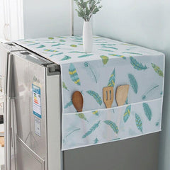 Refrigerator Dust Cover with Storage Bag - Household Storage Bag Dustproof Prote