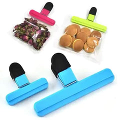 8pcs Chip Clips Food Clips Heavy Duty Seal Clamp Assorted Colors T-shaped Clamps