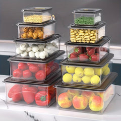 Plastic Refrigerator Storage Box Fresh Keeping Box for Fruits and Vegetables