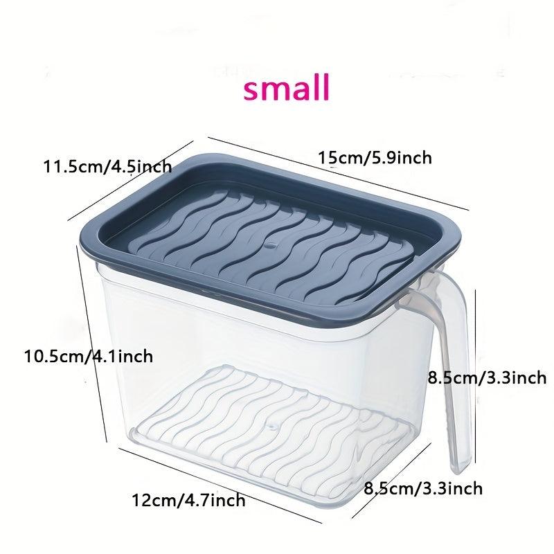 1pc Plastic Storage Box Refrigerator Fruit Vegetable Crisper Dumpling Meat Egg