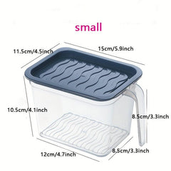1pc Plastic Storage Box Refrigerator Fruit Vegetable Crisper Dumpling Meat Egg