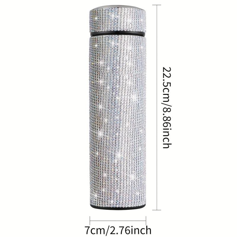 Glitter Stainless Steel Vacuum Flask Insulated Water Cup