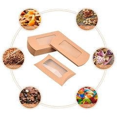 10pcs Kraft Paper Gift Boxes for Candy Wedding & Birthday Parties