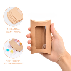 10pcs Kraft Paper Gift Boxes for Candy Wedding & Birthday Parties