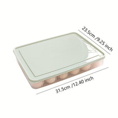 Egg Storage Rack With Lid 24 Eggs Holder Refrigerator